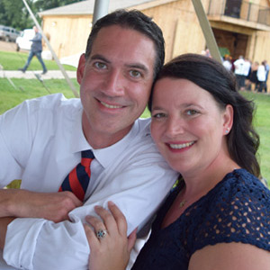 Dr. Rodd with his wife at an outdoor event