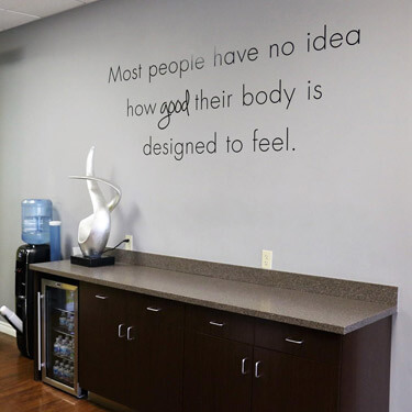 Wall and sign at Twins Chiropractic and Physical Medicine 