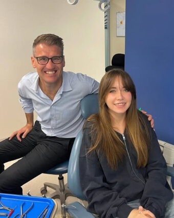 Alexea with Dr. Foot