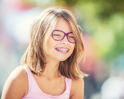 Child with braces
