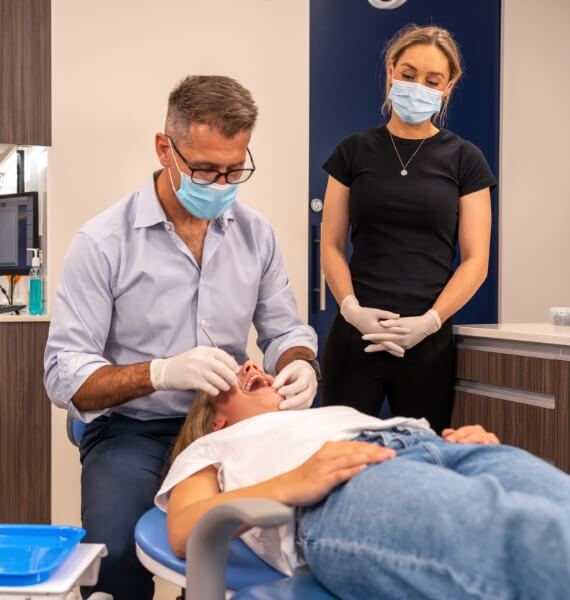 Dee Why orthodontist treating a female patient