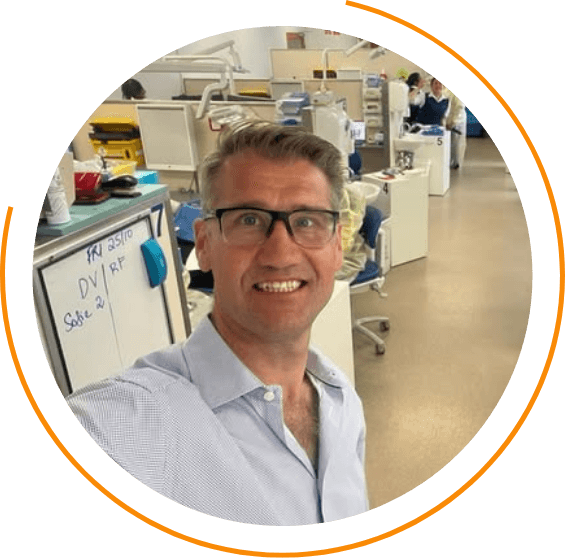 Dee Why orthodontist Dr Riaan Foot posing for a photo