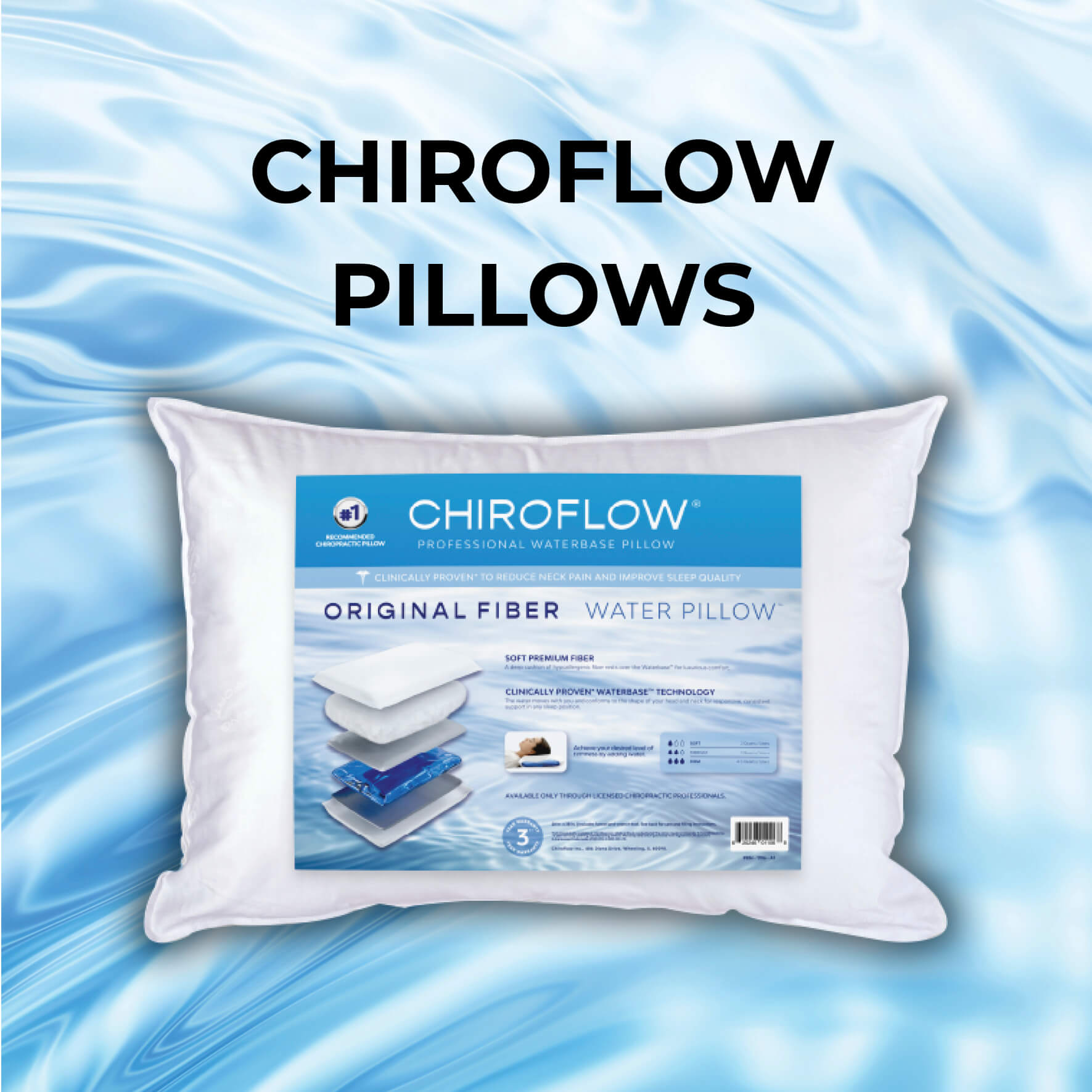 ChiroFlow Water Base Pillow