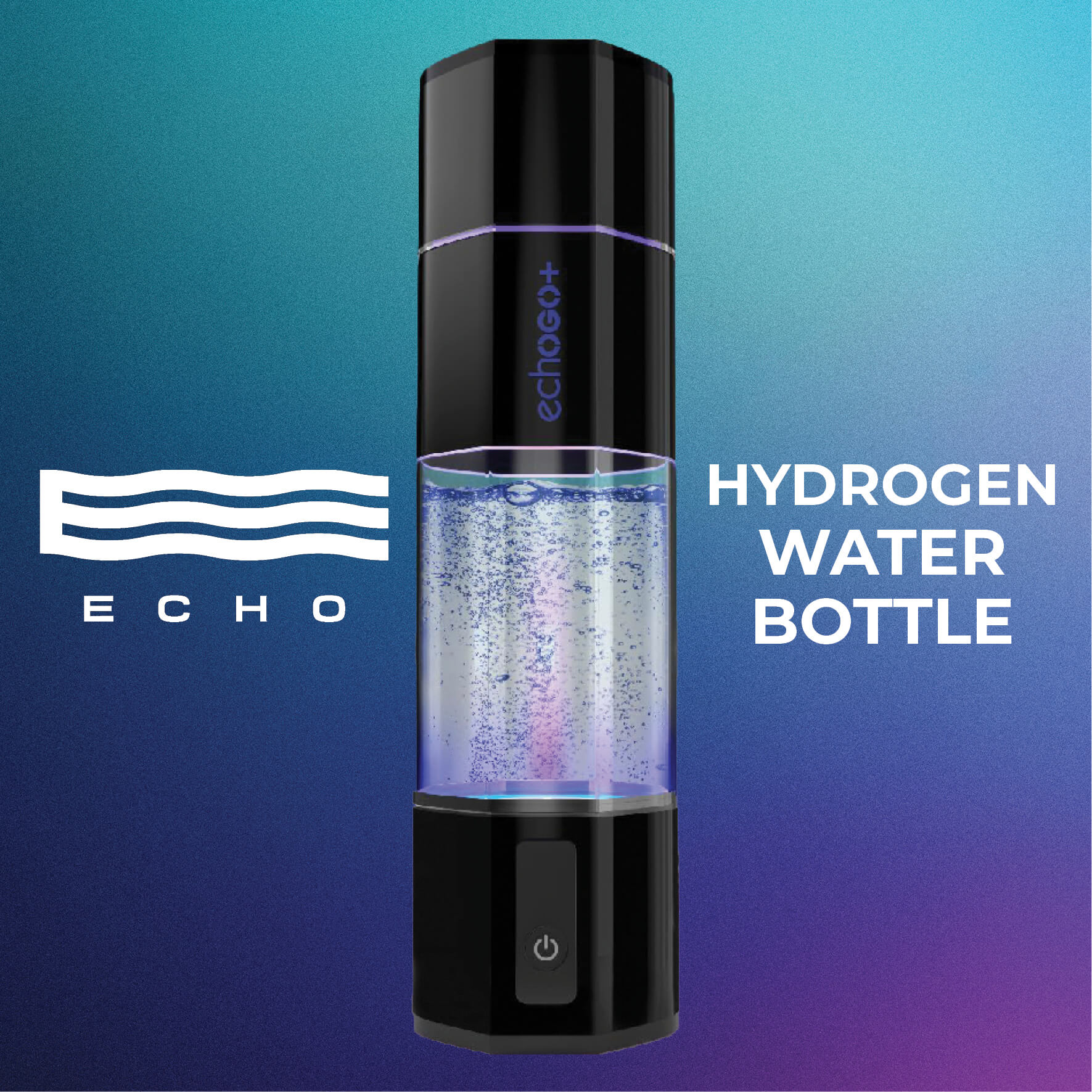 EchoGo+ Hydrogen Water Bottle