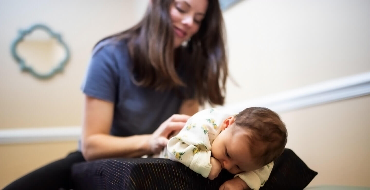 Healing Touch Chiropractic chiropractor adjusting baby