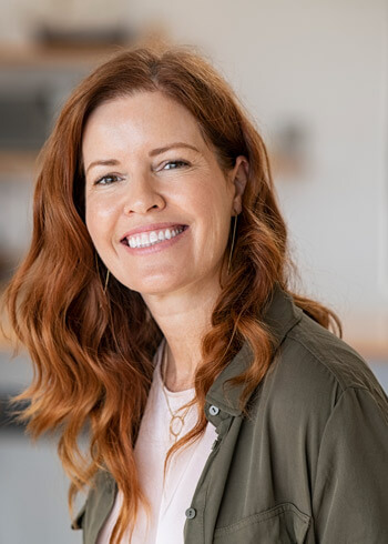 woman smiling