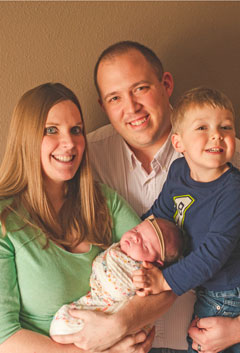 West Lafayette Chiropractor, Dr. Rusk with his family