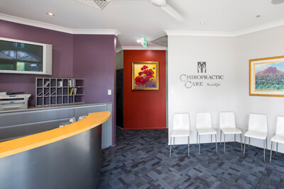 Reception area at Chiropractic Care North QLD