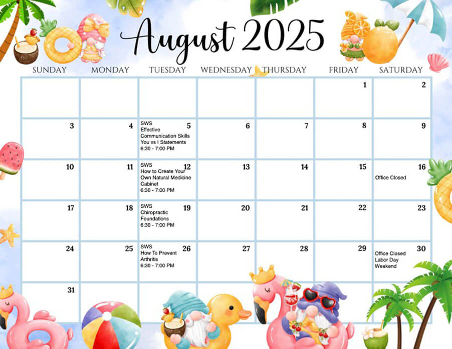 August calendar