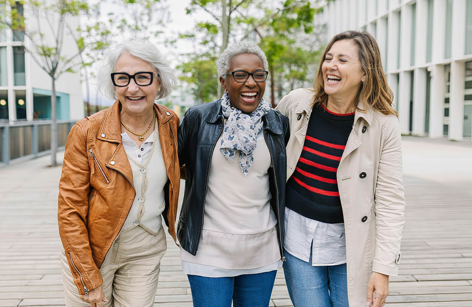 3 ladies laughing