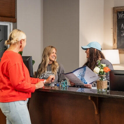 patient at our front desk