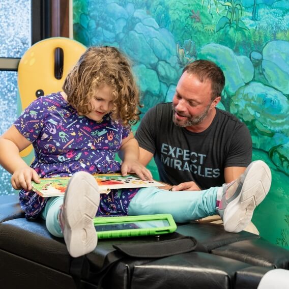 Grand Haven chiropractor Dr Matt and kid patient