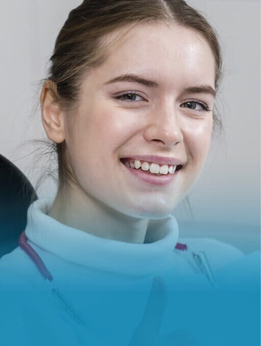 woman in dental chair