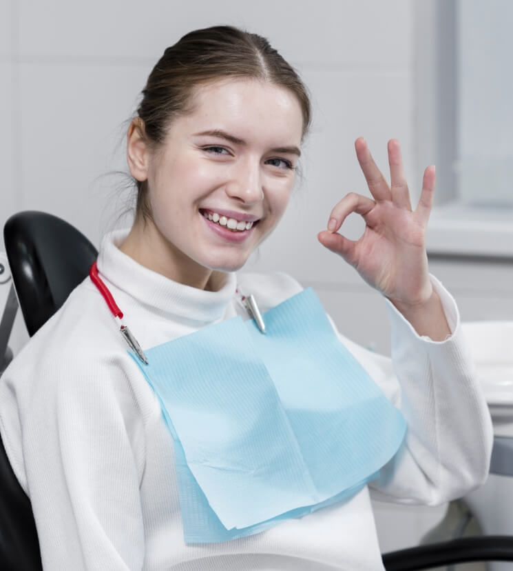 patient at dental chair