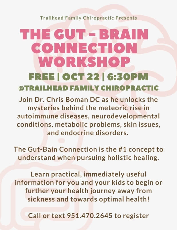 gut brain connection workshop flyer