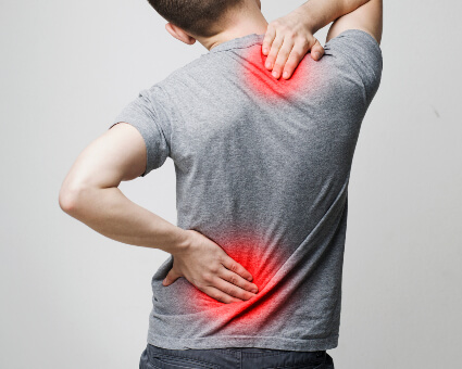 Man with back pain