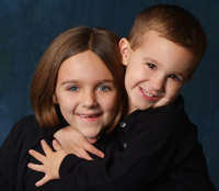Both children receive regular Chiropractic care. Stamp Chiropractic children
