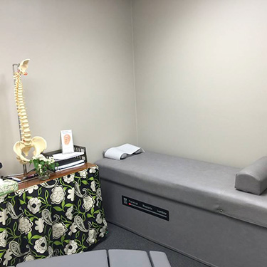 Treatment room Fay Family Chiropractic