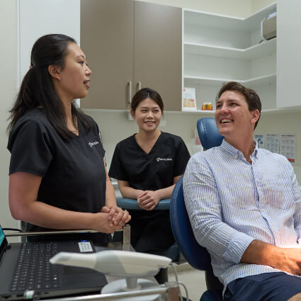 Dr Tiffany consulting with patient