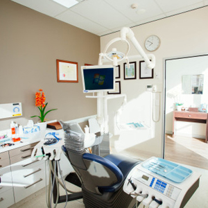 Examination room at Red Hill Dental