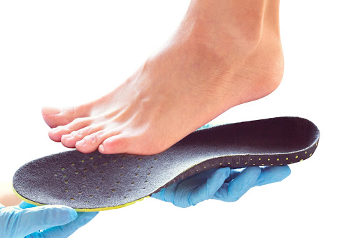 closeup of orthotics 