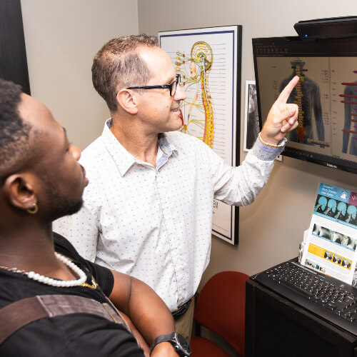 pointing to xray