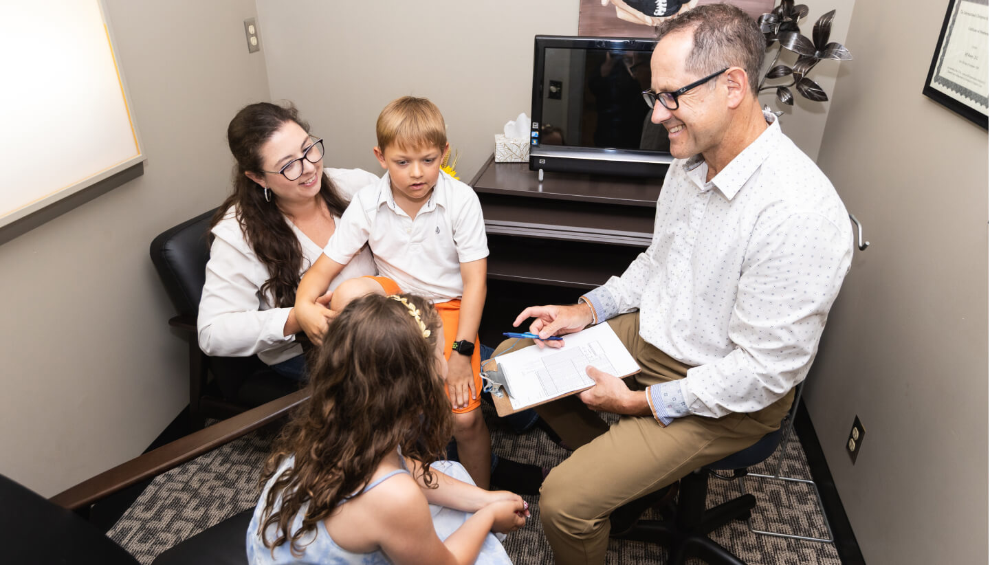 Patients talking to Dr. Jeff