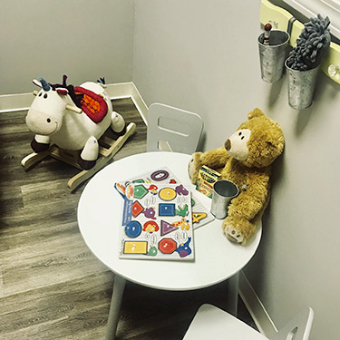 Kids play area at Fresh Start Chiropractic