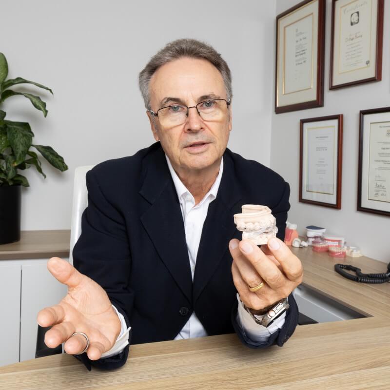 dentist talking to patient