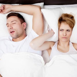 snoring male