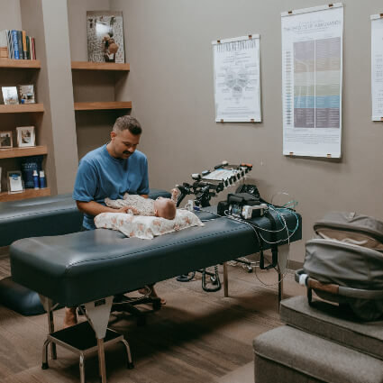 Pediatric Chiropractic infant adjustment