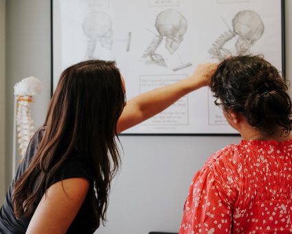 Dr. Kara consulting patient