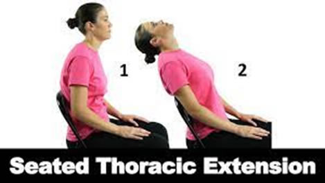 seataed thoracic extension