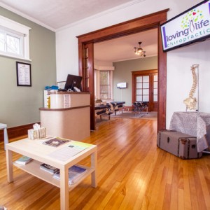 Reception area in the Westboro chiropractor in Ottawa ON Canada