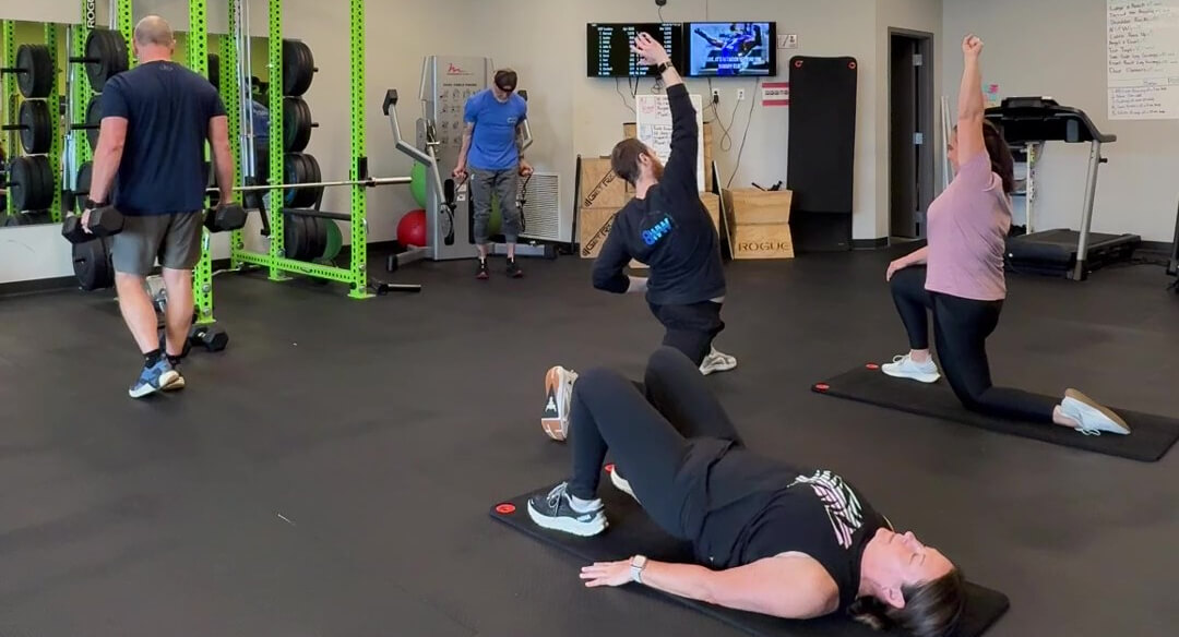 Patients doing exercises at Inver Grove Chiropractic