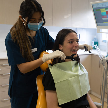 patient in dental chair