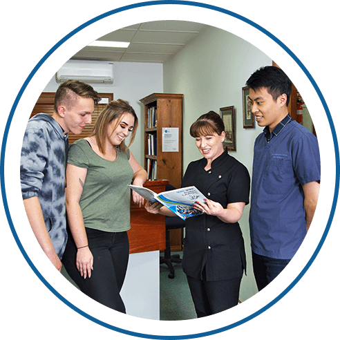 Dr Tony and  Jackie meeting new patients