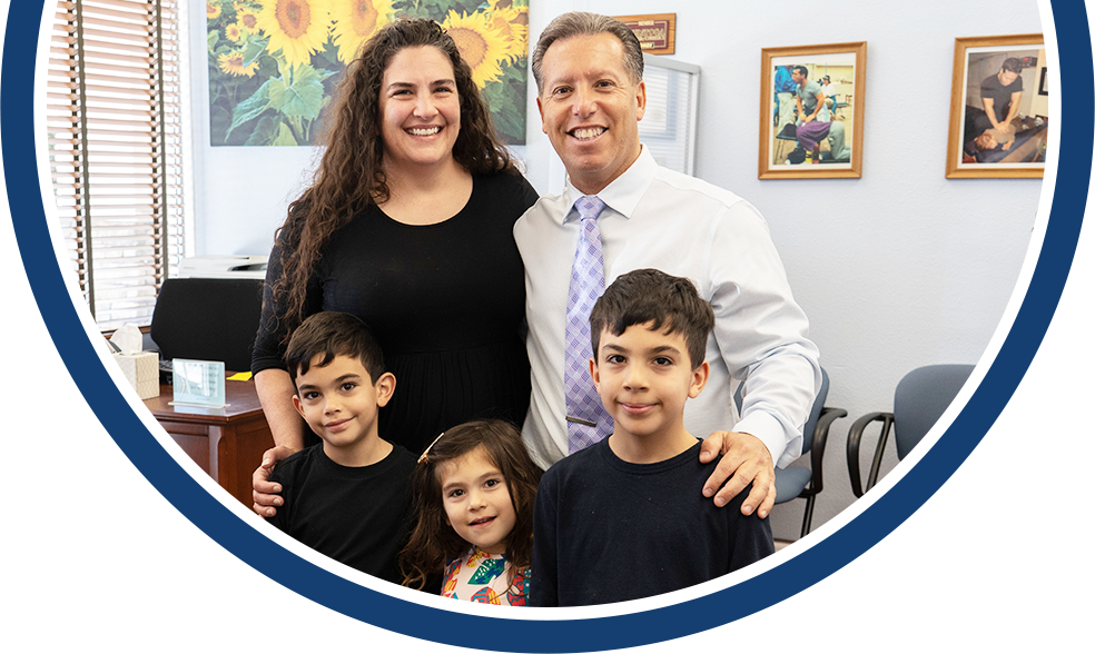 Dr. Kleinberg with his family