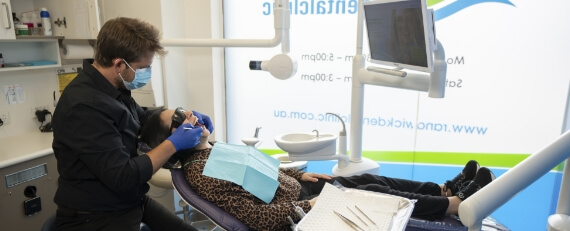 patient in dental chair