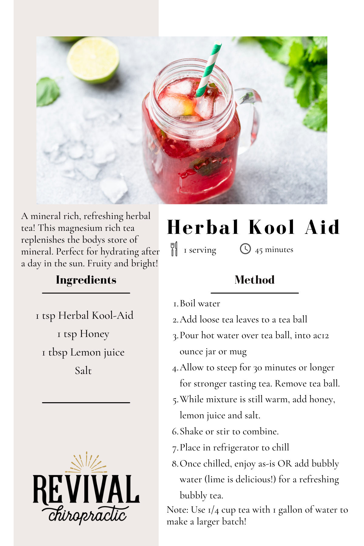 Herbal Kool-Aid Recipe