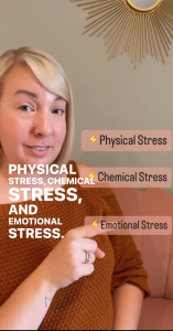 To learn more - watch this 30 second video about stress + its impact on your health and healing!