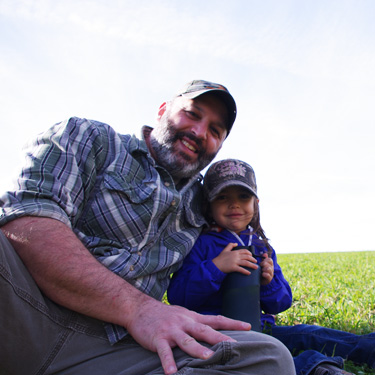 Dr. Chris with his daughter