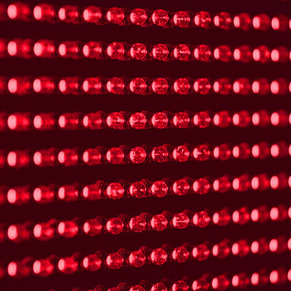 Red LED lights