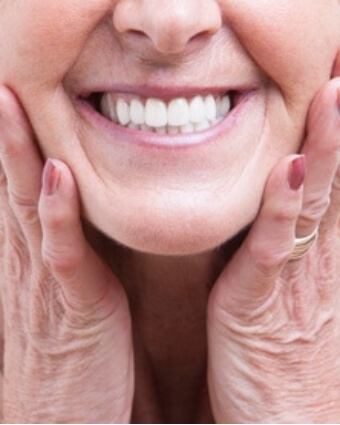 Older woman smiling