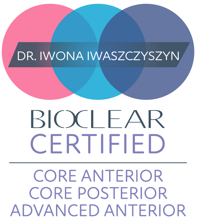 dr iwona bioclear certification badge