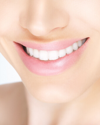 Female with a big and beatiful smile