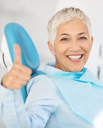 Older lady with a big smile