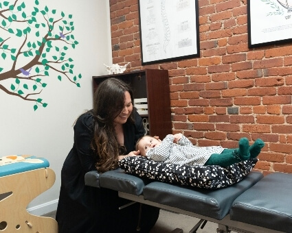 Neck adjustment for young girl