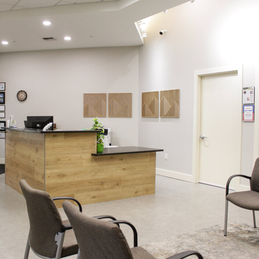 our front desk area