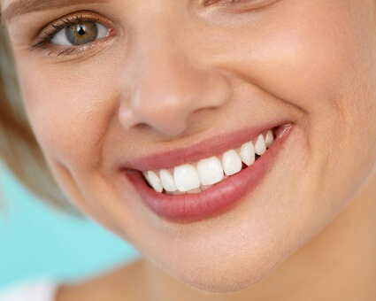 Female with beautiful smile